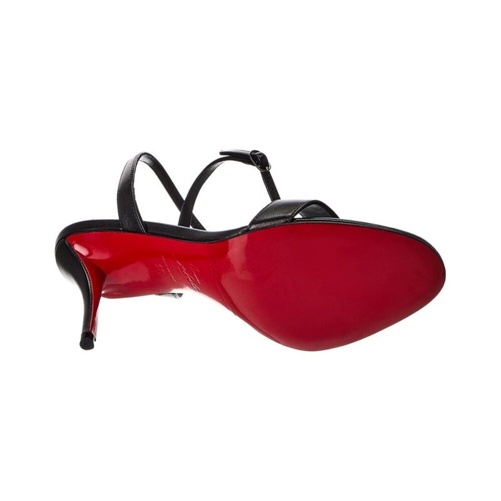 Christian Louboutin Miss Z 80 Leather Sandal, Black - Picture 4 of 5